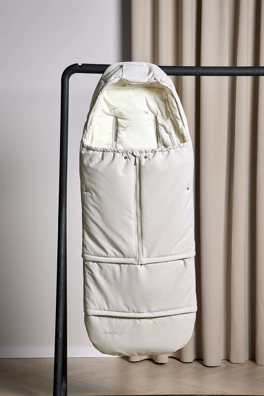 Beemoo Light Kørepose inkl. Forlængerdel, Beige Swallow