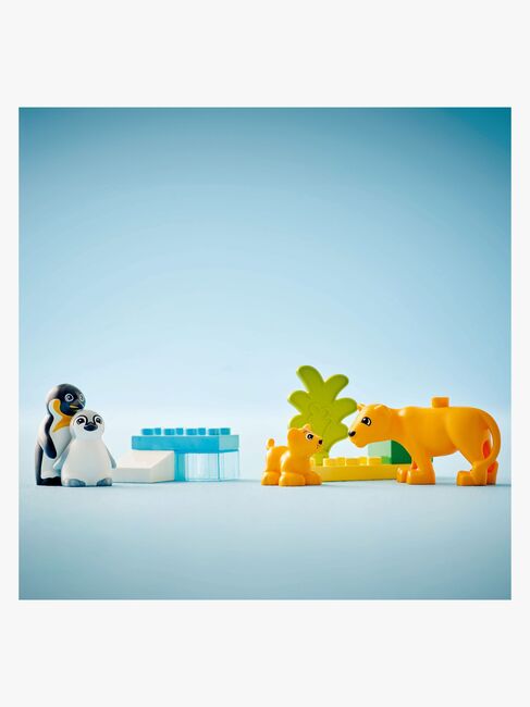 LEGO DUPLO Town 10442 Vilde dyrefamilier: pingviner og løver