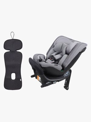 Beemoo Rotate i-Size Vendbar Autostol inkl. Ventilerende Hynde, Mineral Grey/Antracit