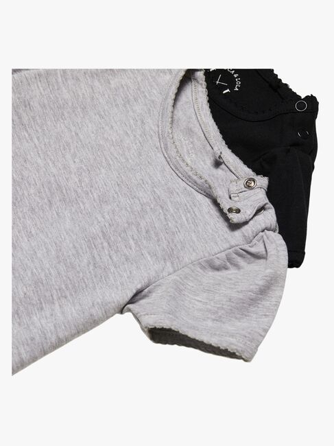 Luca & Lola Emily Top 2-pack, Grey Melange/Anthracite