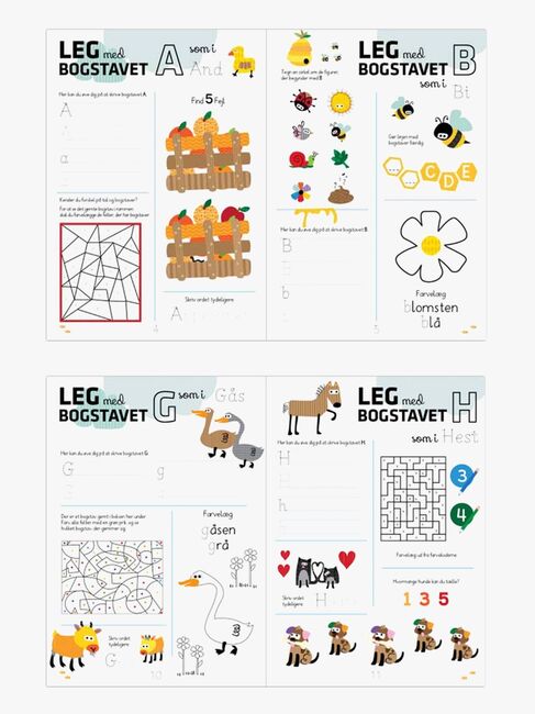 Aktivitetsbog  - Lær Bogstaver med Wacky Wonders Bondegårdsdyr