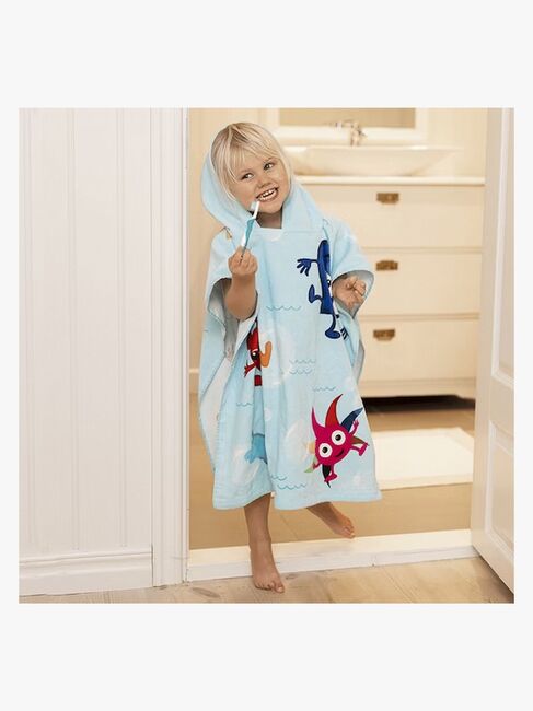 Babblarna Badeponcho Bobler, Blå
