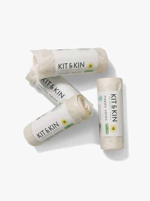 Kit & Kin  Biologisk nedbrydelige Bleposer 60-pak