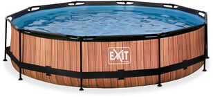 EXIT Pool Filterpumpe 360x76 cm, Brun
