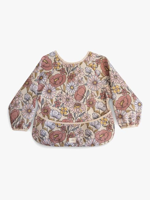 Mushie  Langærmet Hagesmæk, Retro Flowers
