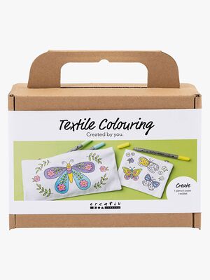 Creativ Company Mini Kreasæt Tekstilfarvning Sommerfugle