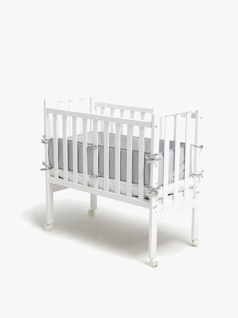 Alice & Fox Sengerand Bedside Crib, Soft Grey