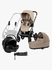 Cybex TALOS S Lux Duovogn inkl. Axkid GOKID Autostol Baby & Base, Almond Beige