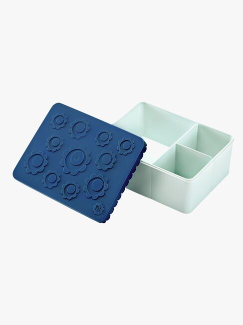 Blafre Madkasse 3 Rum Blomst, Blå