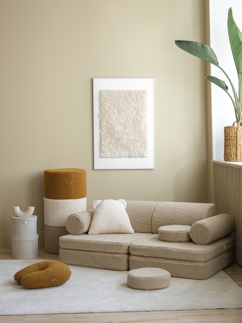 Wigiwama Play Bygbar Sofa 272x156 cm, Biscuit