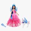 Barbie Sapphire Dukke med Blåt Hår & Enhjørning