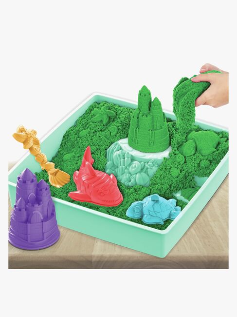 Kinetic Sand Legesæt Sandkasse Grøn