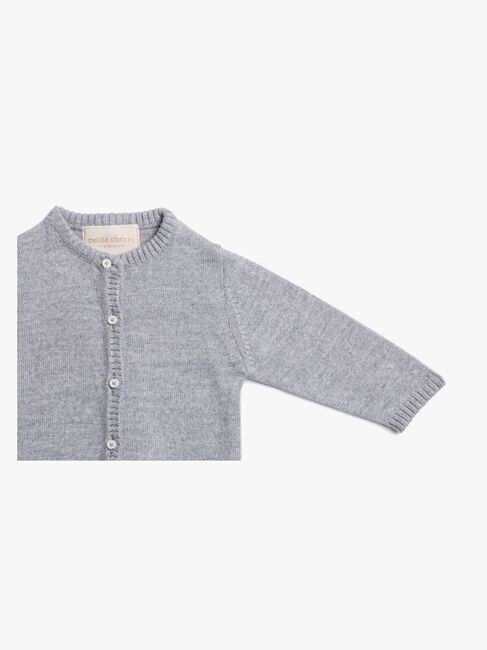Petite Chérie Atelier Margit Babytrøje, Light Grey/Grey Melange