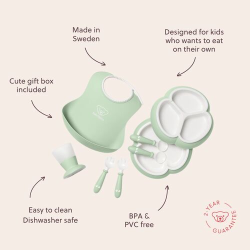 BabyBjörn Børneservice 8 dele, Lysegrøn