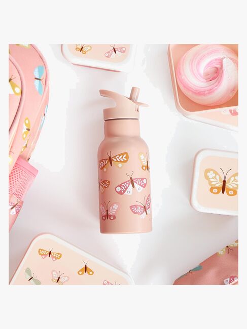 A Little Lovely Company Drikkedunk Sommerfugl 350 ml, Pink