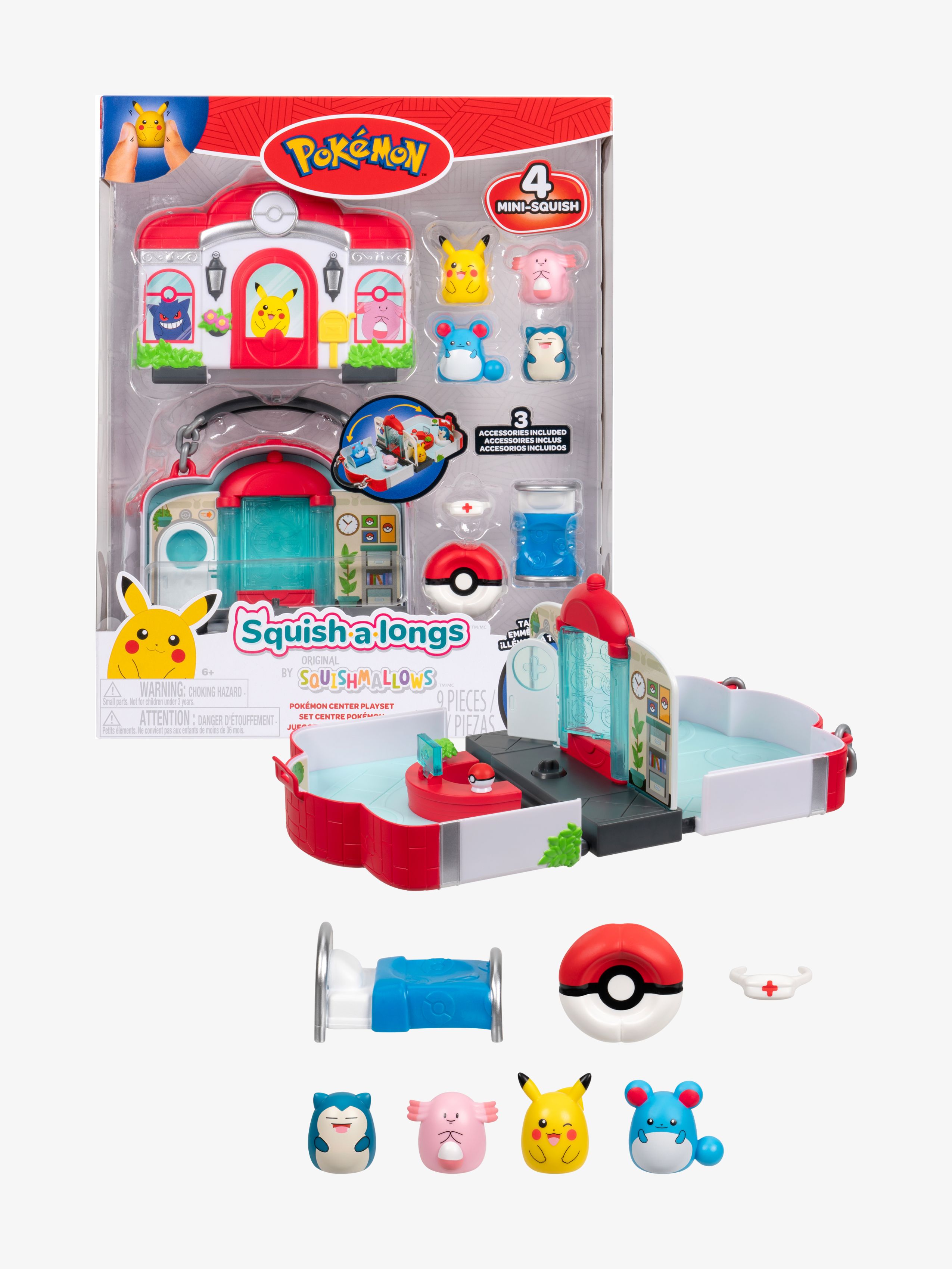 Squishmallows Pokémon Legesæt med Figurer