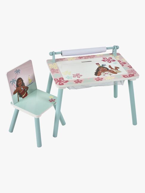 Disney Vaiana Skrivebord med Stol, Blå