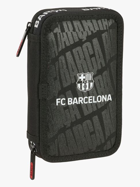 F.C.Barcelona  Fyldt Dobbelt Penalhus 29 Dele, Sort