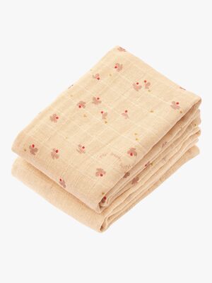 LIEWOOD Lewis Musselin Tæppe 2-pak, Butterfly/Apple blossom mix