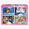 Educa Disney Princess Puslespil 4-i-1