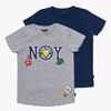 Luca & Lola San Marino T-Shirt 2-pak, Grey Melange/Navy