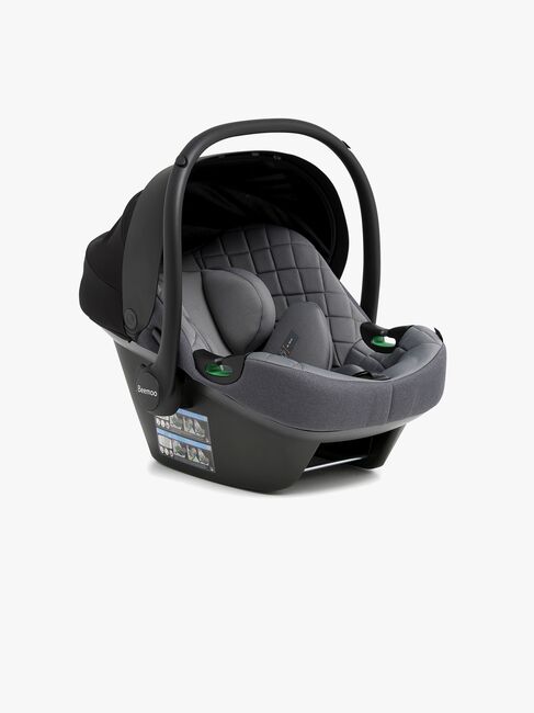 Beemoo Route i-Size Autostol Baby inkl. ISOFIX Base, Mineral Grey