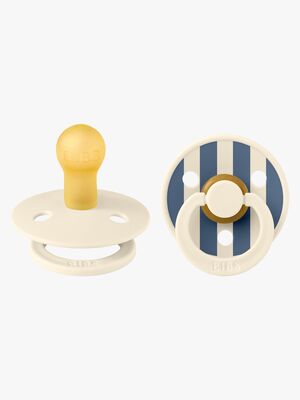 BIBS Studio Colour Sut 2-Pak Latex Str. 1 Rund, Pin/Ivory Steel Blue Mix