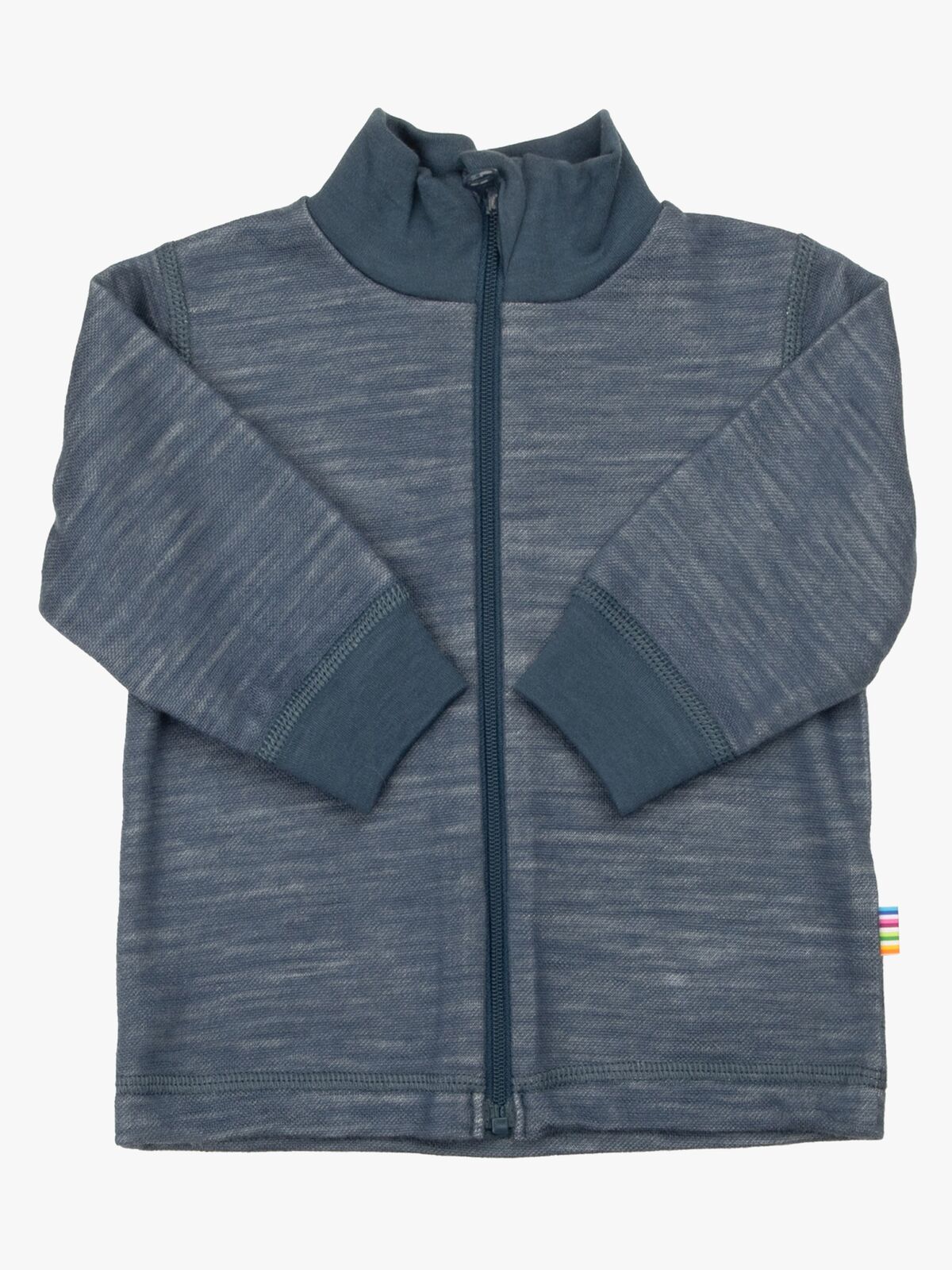 Joha Trøje Zip Merinomix, Dark Denim