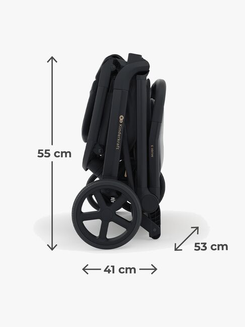 Kinderkraft NUBI 3 Klapvogn, Midnight Black