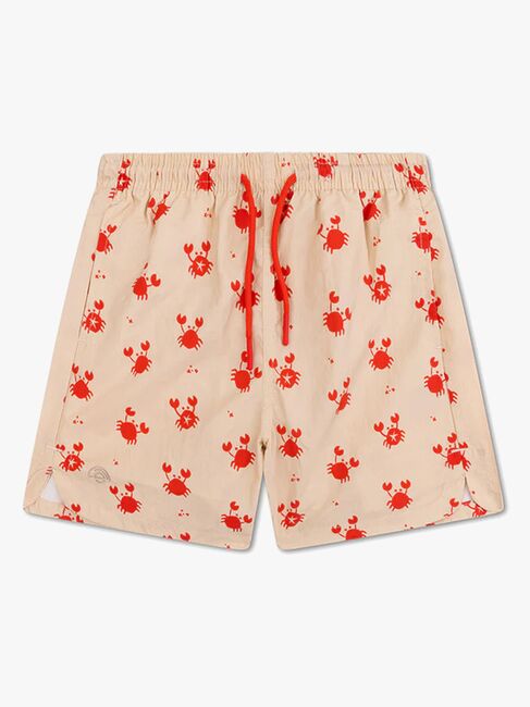 Swim Essentials Badeshorts, Crabby Red/Beige