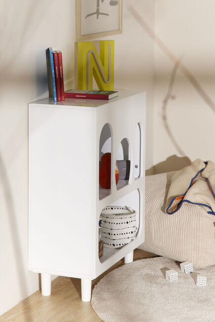 Minitude Form Bogreol, Hvid