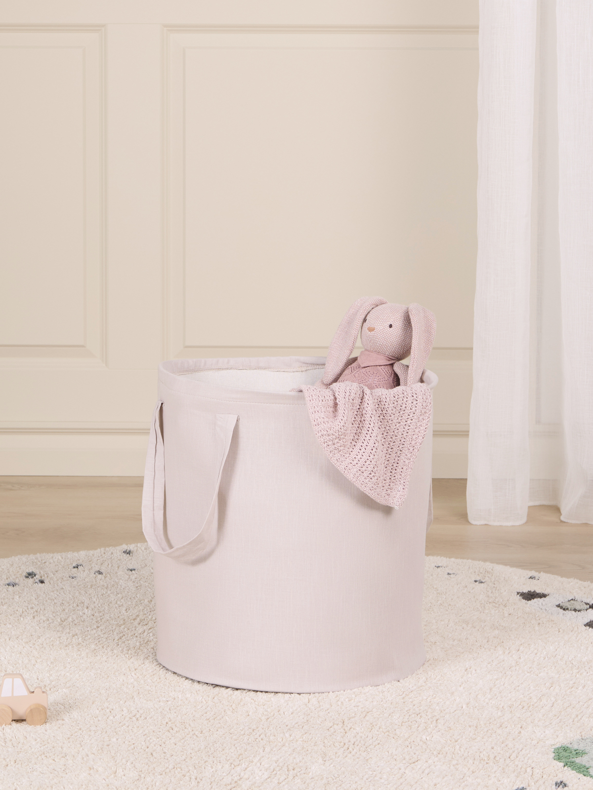 Alice & Fox ABLE Opbevaringskurv, Beige Linen