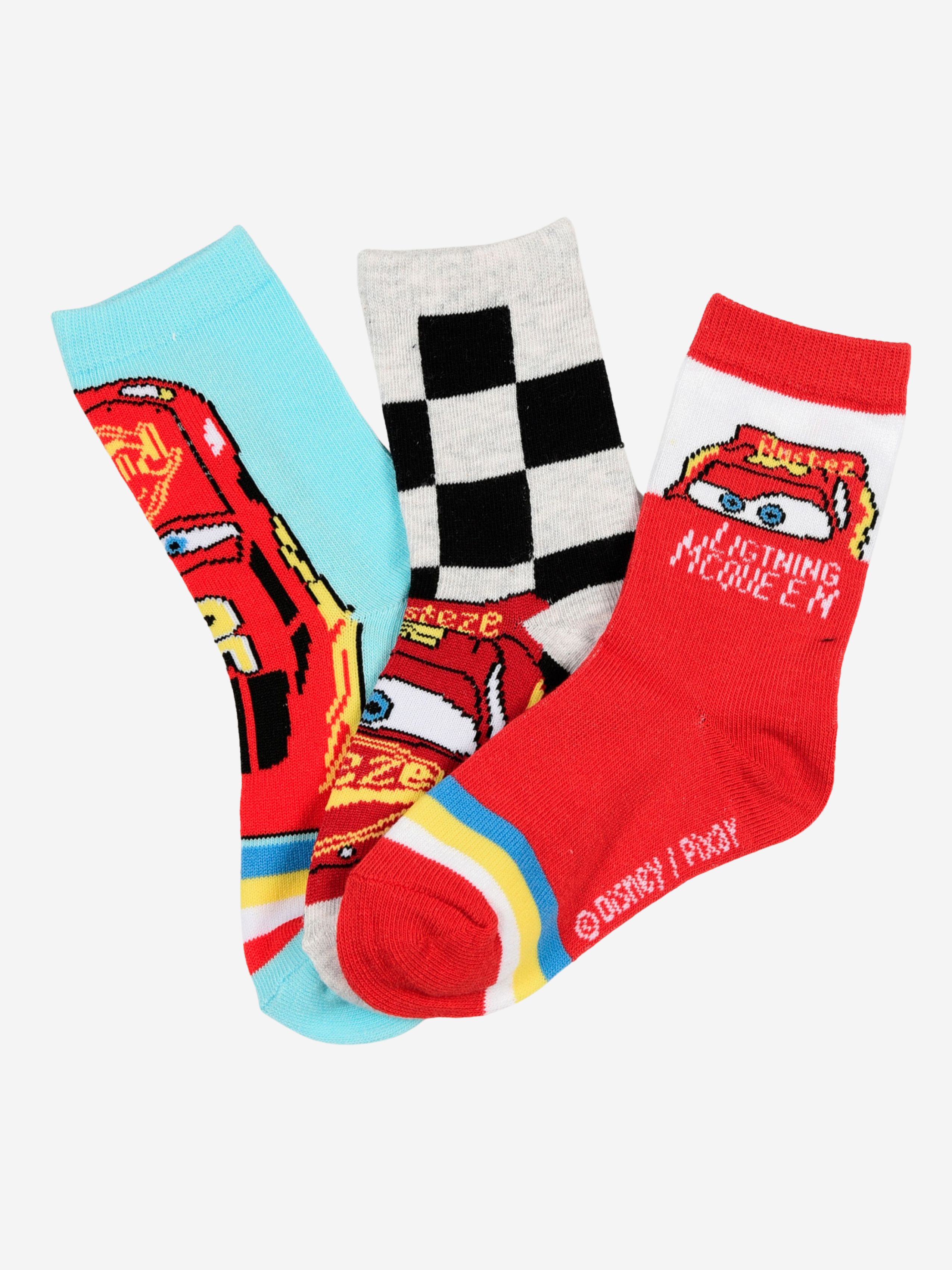 Disney Cars Strømper 3-pak, Multifarvet, 31-34