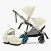 Cybex e-Gazelle S Søskendevogn inkl. Liggedel, Seashelle Beige/Taupe