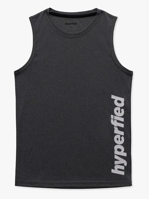 Hyperfied Bounce Tank Top 3-pak, Black/Grey Melange/White