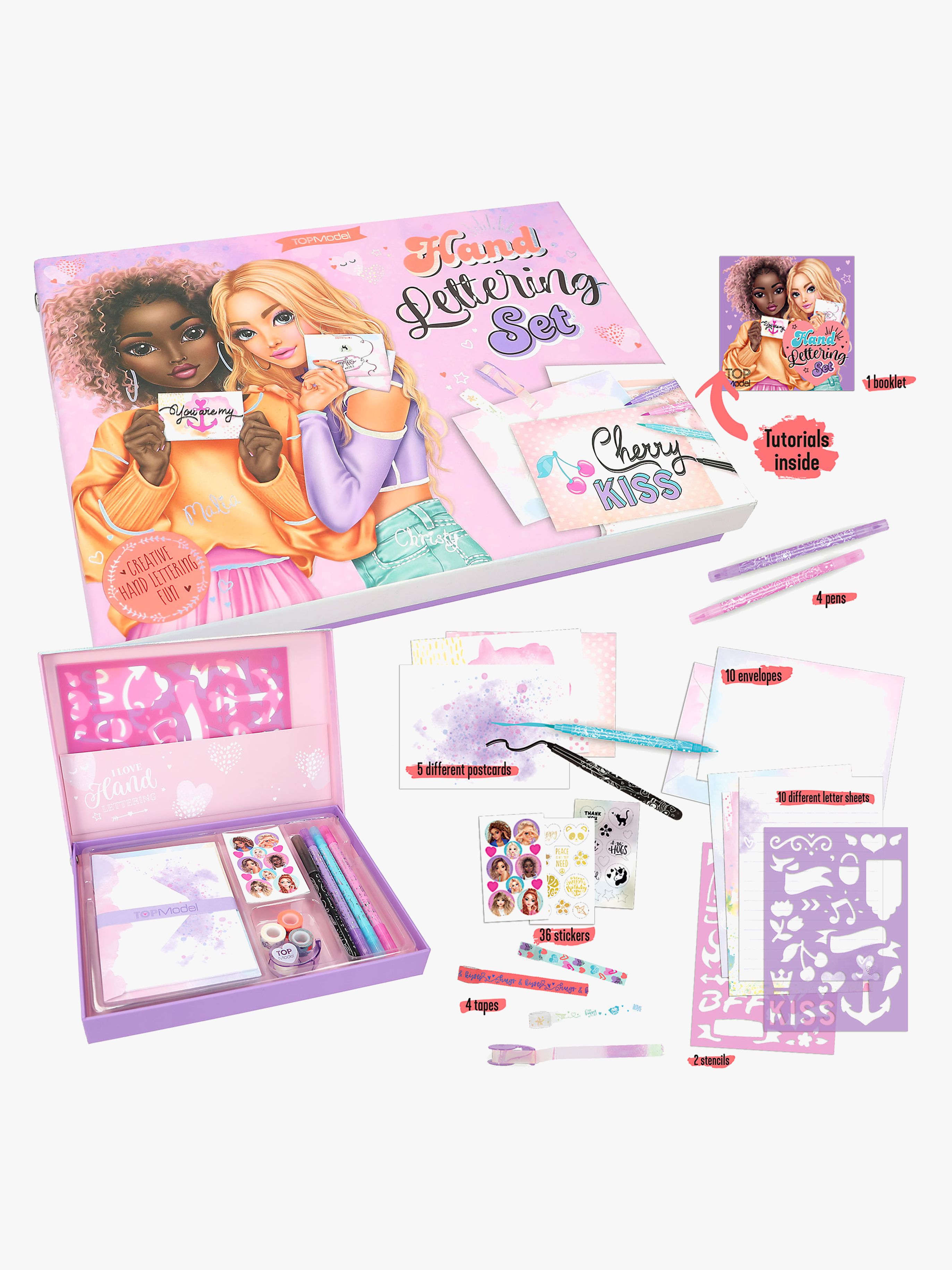 TOPModel Brevpapir i Boks Handlettering