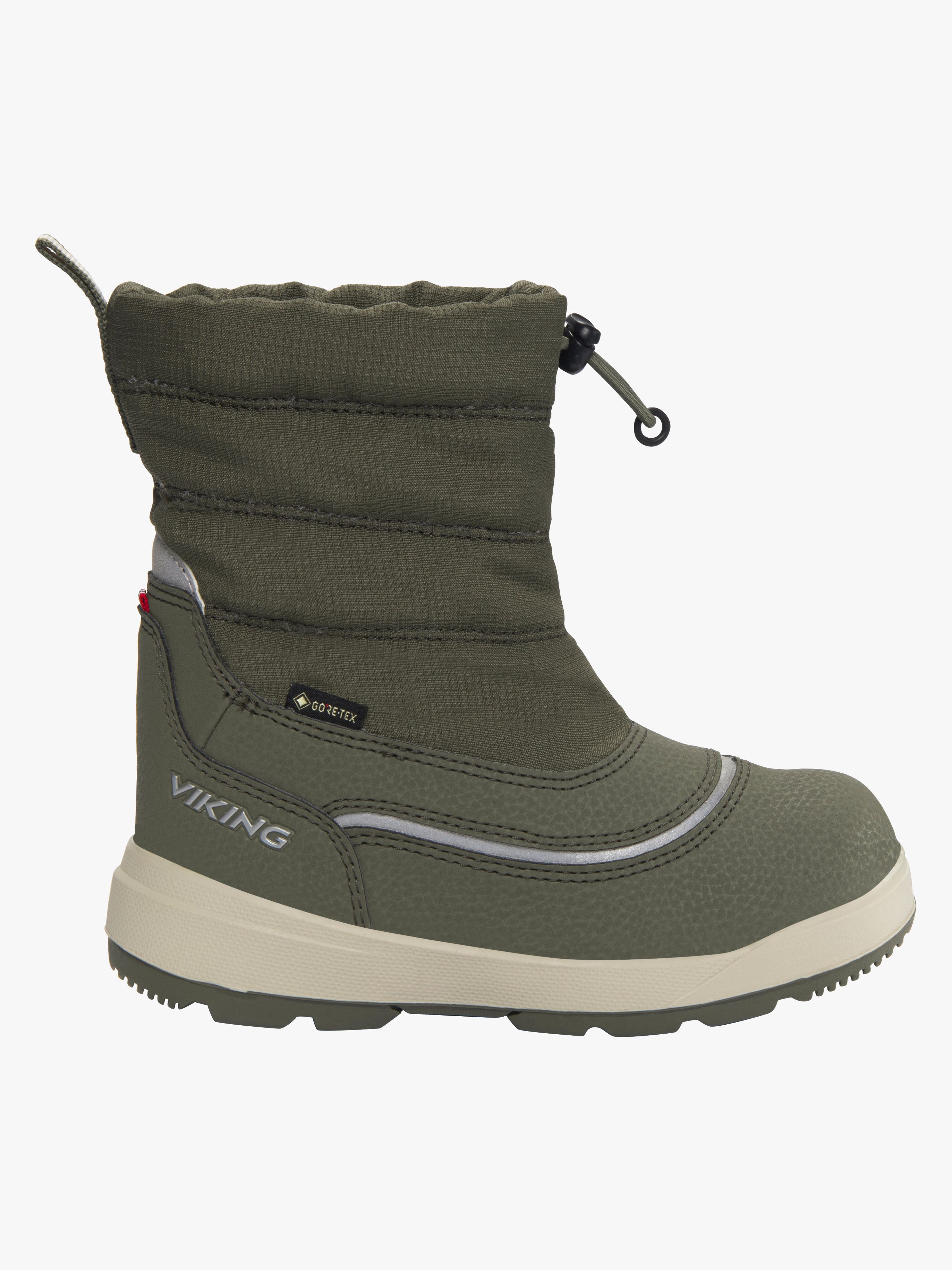 Viking Toasty Pull-on GTX Vinterstøvler, Olive, 24