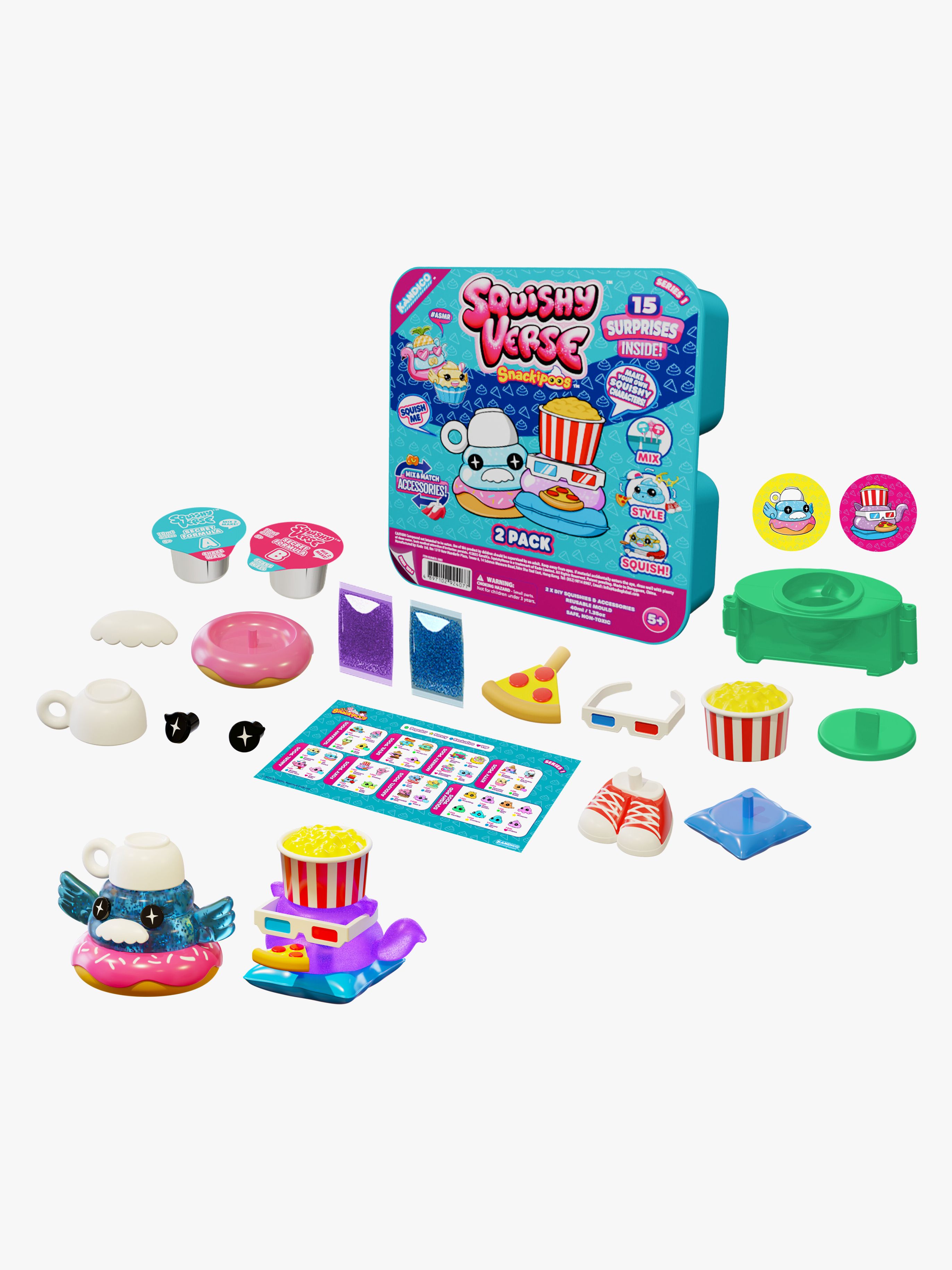 SquishyVerse Snackipoos Legesæt 2-pak