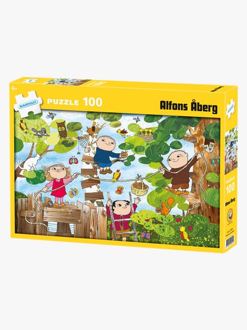 Alfons Åberg Puslespil 100 Brikker