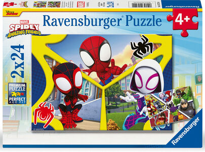 Ravensburger Spidey and His Amazing Friends Puslespil 2x24 Brikker