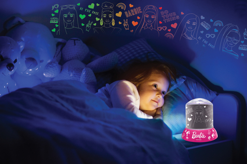 Barbie Natlampe med Projektor & Højttaler