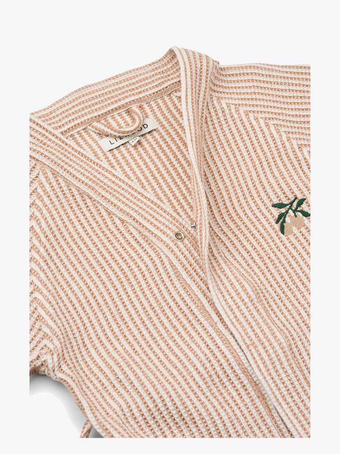 LIEWOOD Bertha Badekåbe Stripe, Tuscany Rose/Creme de la Creme