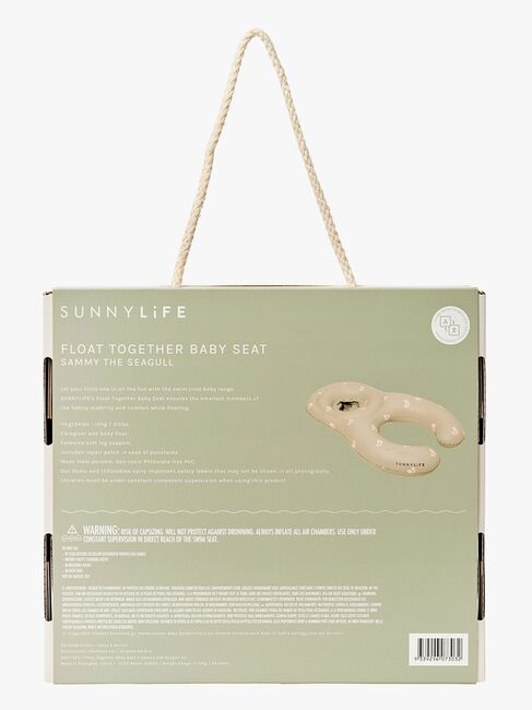 SUNNYLiFE Baby Float Together-  Oppustelig Flydemadras, Sammy the Seagull