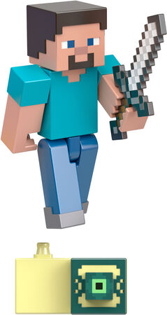 kan opfattes guld Afhængig Køb Minecraft Steve Figur 6 cm | Jollyroom
