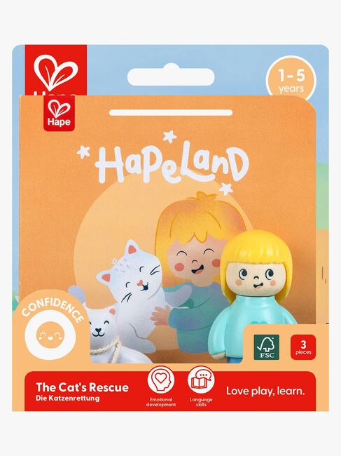 Hape Eventyrbog med Legesæt The Cat's Rescue