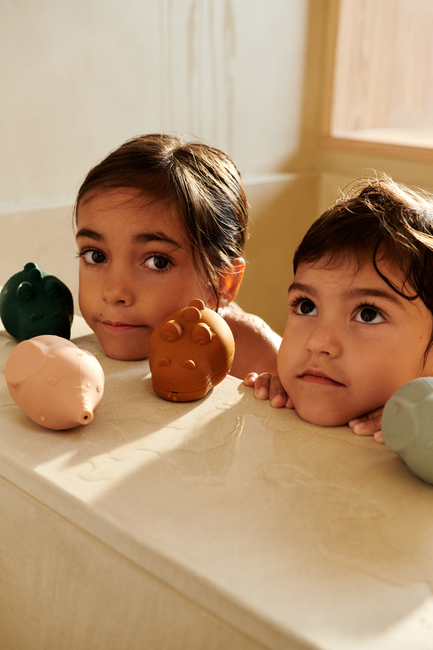 LIEWOOD Carolina Squeezy Badelegetøj 4-pak, Dove blue multi mix