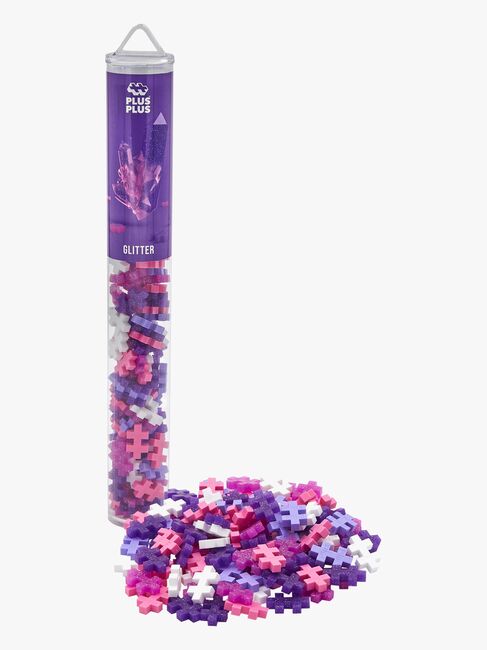 Plus-Plus Byggesæt med Bundplade & Tube Mix, 4x100 Dele