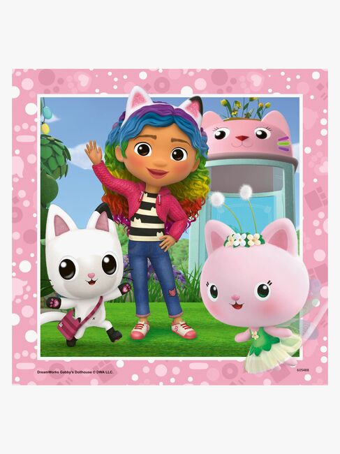 Ravensburger Puslespil Gabby's Dollhouse 3 x 49 Brikker