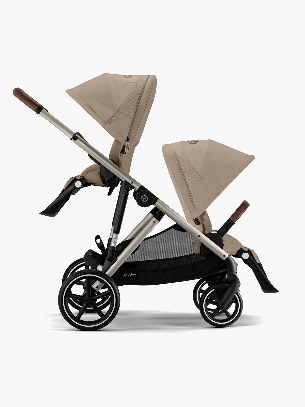 Cybex GAZELLE S Tvillingevogn, Almond Beige/Taupe