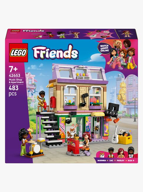 LEGO Friends 42653 Musikbutik og lejlighed